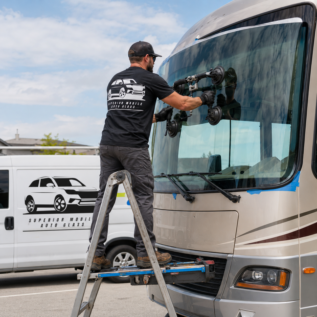 RV windshield repair and replacement in Goodyear, AZ by Superior Mobile Auto Glass