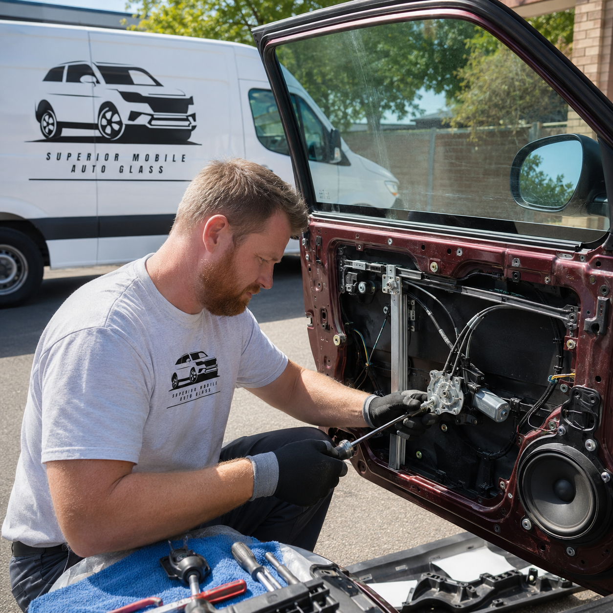Window regulator repair in Goodyear, AZ by Superior Mobile Auto Glass